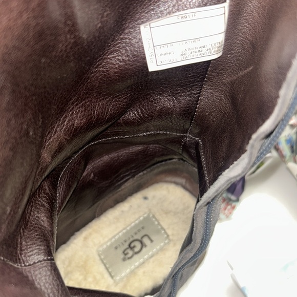 UGG Cailyn Distressed Suede Boots Side Zip Gray Size 8 - Picture 8 of 14